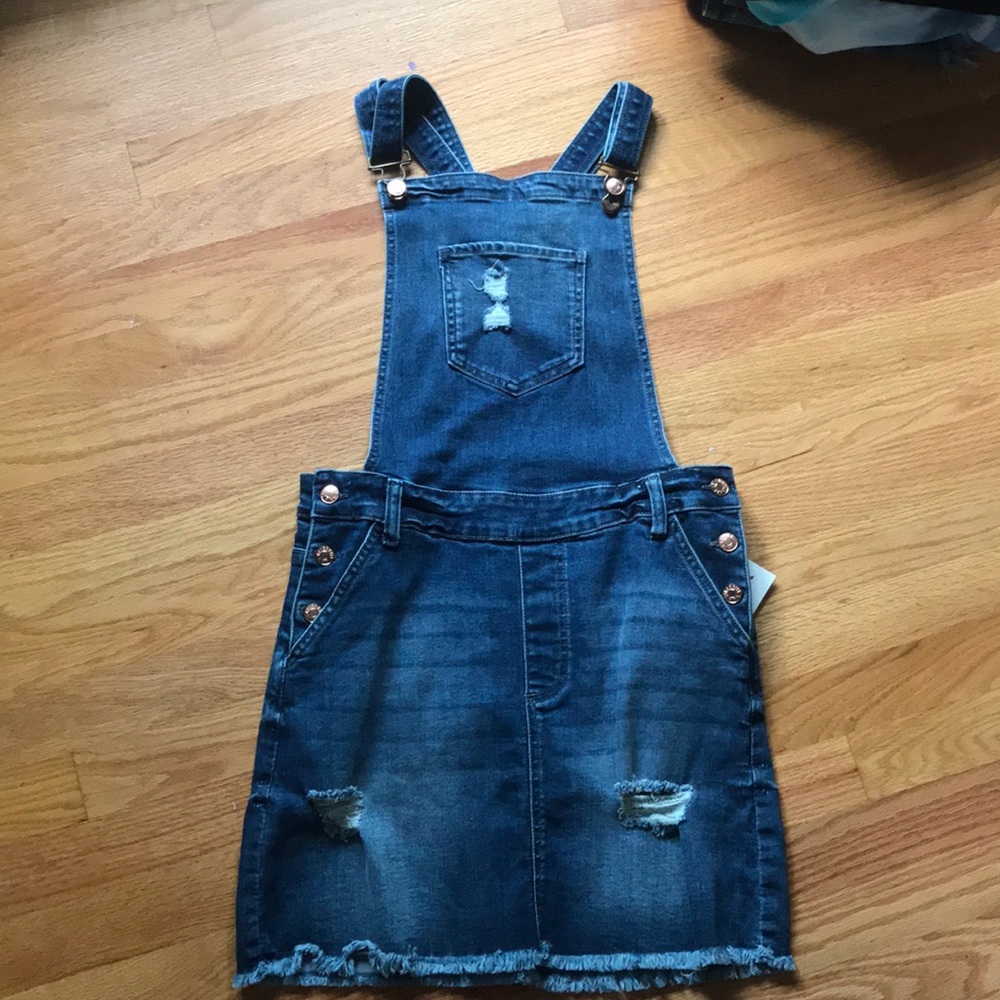 Denim Overall Skirt